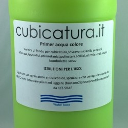 1 LT. Primer ATOSSICO acqua - colore - FAST CUBIC -  VERDE ACIDO
