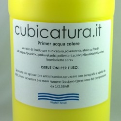 1LT. Primer ATOSSICO acqua - colore - FAST CUBIC - GIALLO ACIDO